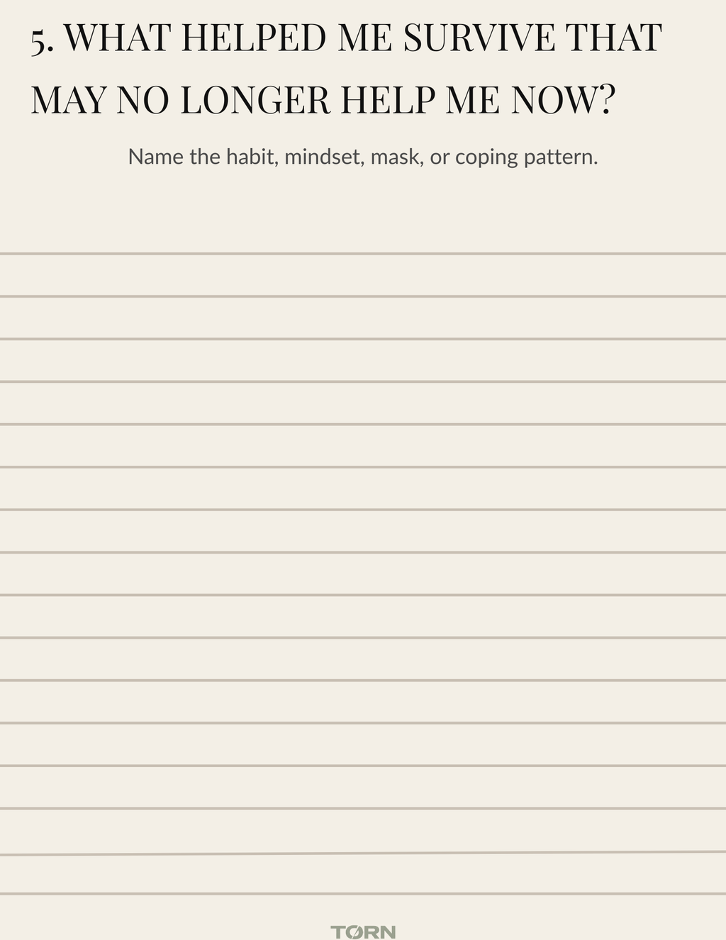 TORN Workbook